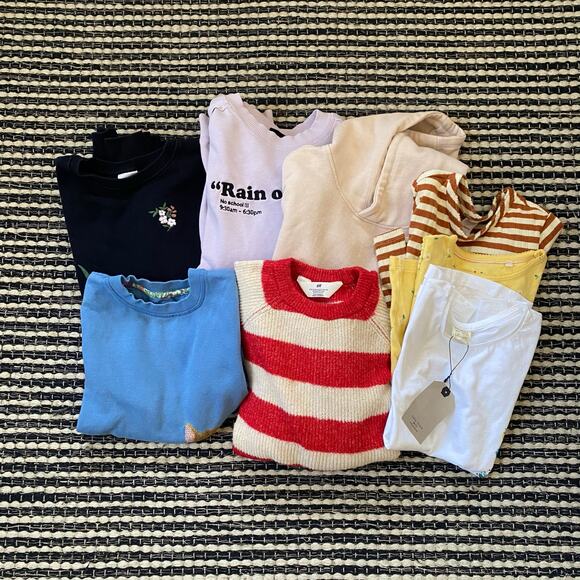 🌿Girls Kids 8P Clothing Mix Lot Bundle Zara HM Mini Boden Hanna Andersson 8-10Y - Picture 1 of 8
